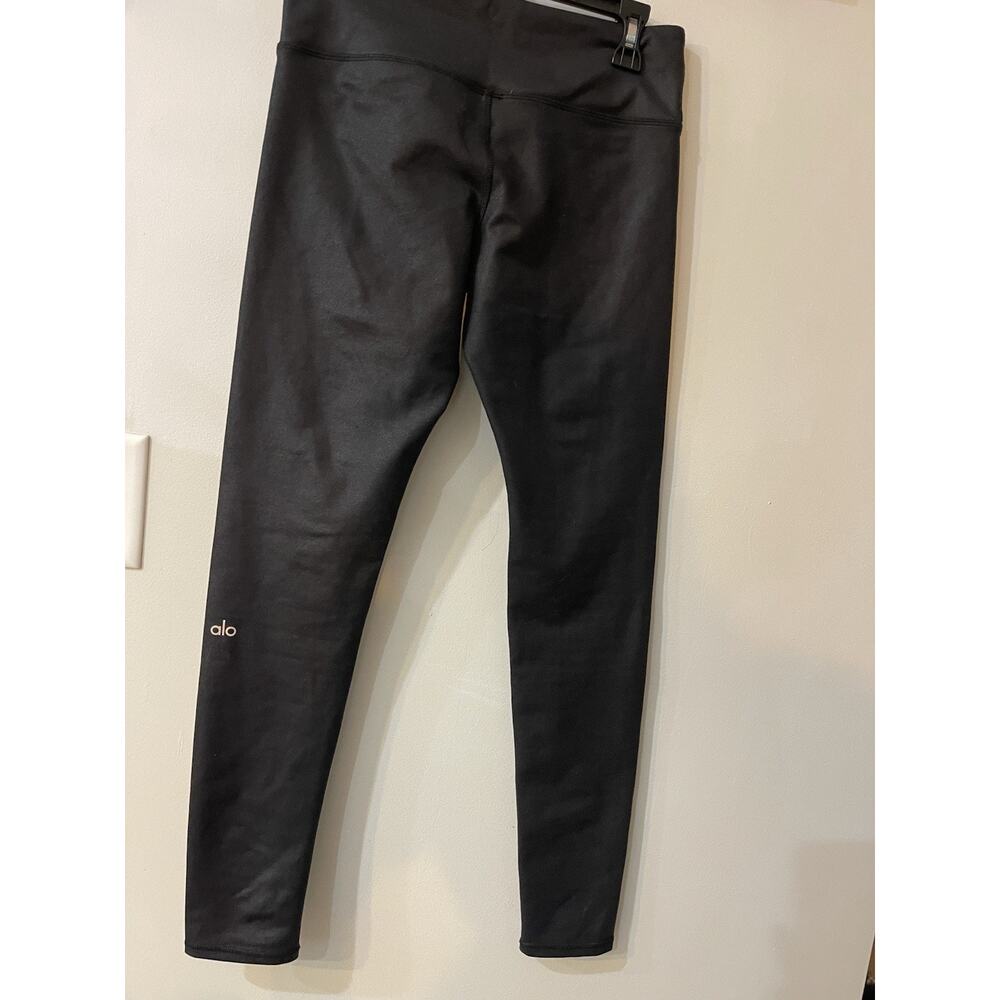 NEW ALO Women’s 7/8 High-waist Airlift Legging Sz MED Black With Keyhole Pocket - Picture 8 of 9